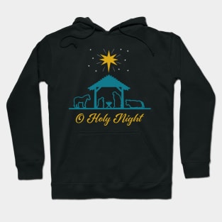 O Holy Night Nativity Scene Christmas Hoodie